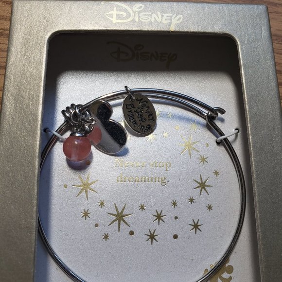 NWT Disney Mickey Mouse Never Stop Dreaming Bangle - Picture 3 of 5